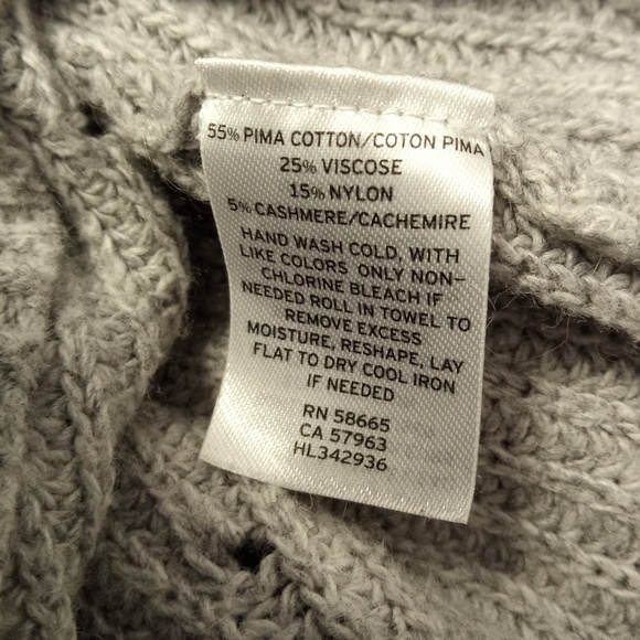 Chelsea 28 Women's Grey Hi-Lo Turtleneck Sweater L - Picture 6 of 6